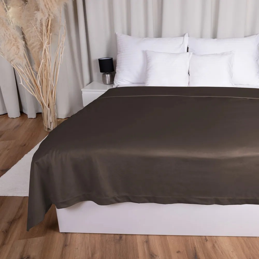 Biante Zamatový prehoz na posteľ Velvet Prémium SVP-016 Tmavo hnedý Na mieru