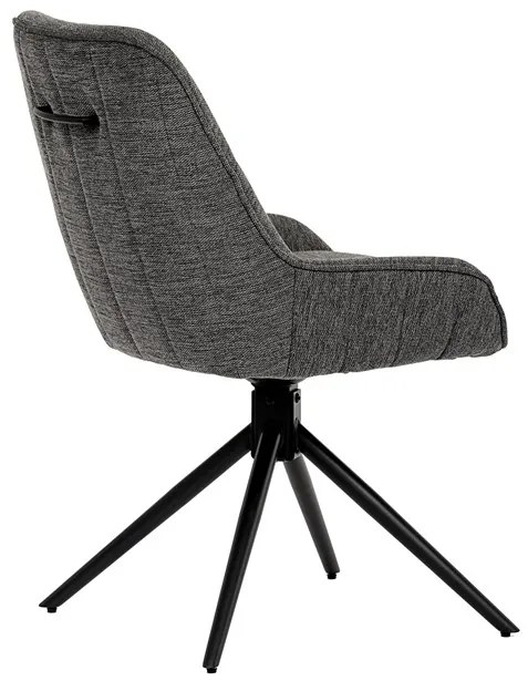 BONTEC Jedálenská stolička, sivá, látka, HC-535 GREY2 Farba: Šedá