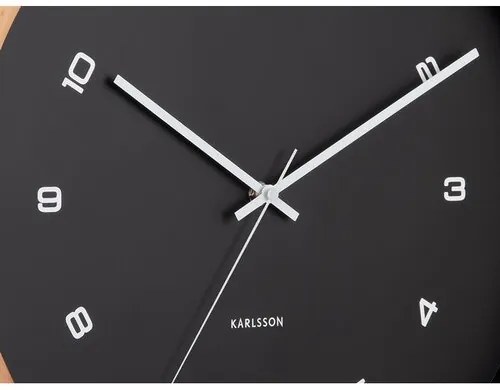 Karlsson 5938BK dizajnové nástenné hodiny 41 cm