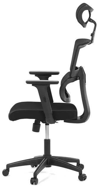 Autronic BONTEC Kancelárska stolička, hojdací mechanizmus, čierna sieťovina, KA-B1025 BK Farba: Čierna