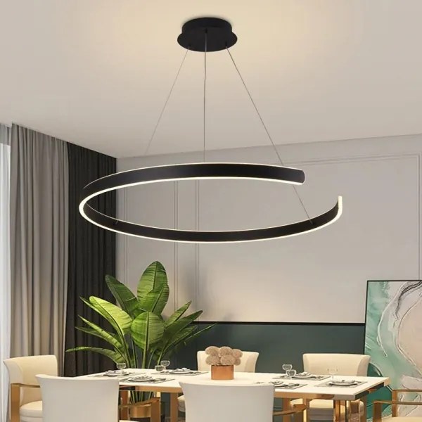 LED Stmievateľný luster na lanku LED/100W/230V 3000-6500K + diaľkové ovládanie