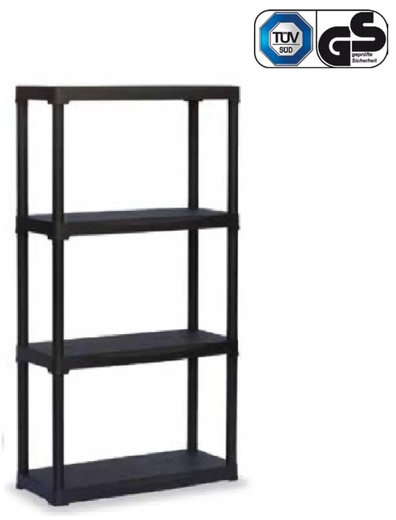 ARTPLAST Regál, 4 police, 700x300x1330 mm