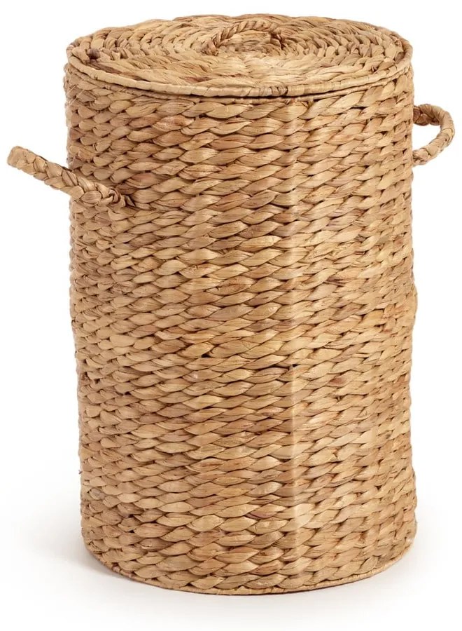 Kôš na bielizeň z vodného hyacintu v prírodnej farbe Yessira – Kave Home