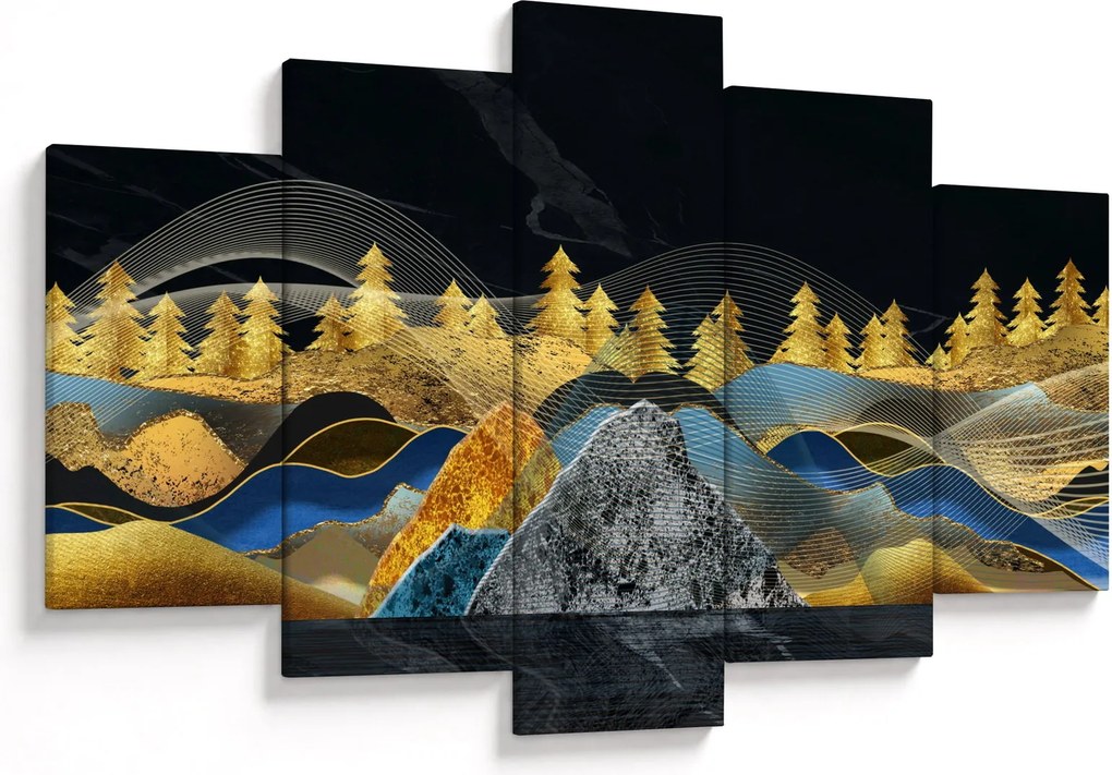 Obraz - Zlaté hory (150x105 cm)