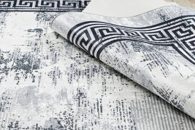 Dywany Łuszczów, Kusový koberec ANDRE Marble 1189, 160x220, šedá, chodba / predsieň