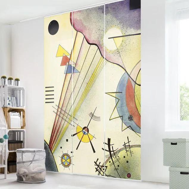 MANUFACTURER -  Súprava posuvnej záclony - Wassily Kandinsky - Rozlišovacie spojenie -3 panely