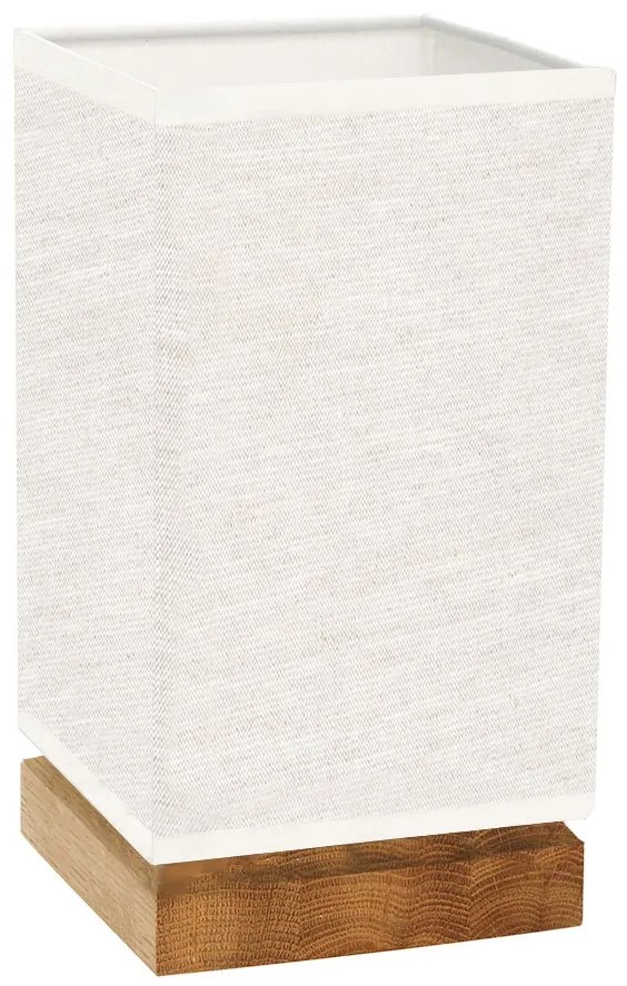 Spot-Light DO70774174 - Stolná lampa FIRE 1xE27/25W/230V dub/béžová