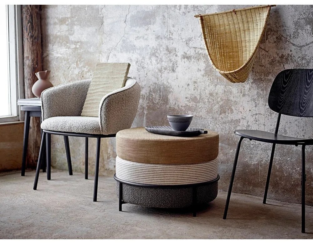 Čierna jedálenská stolička Monza - Bloomingville