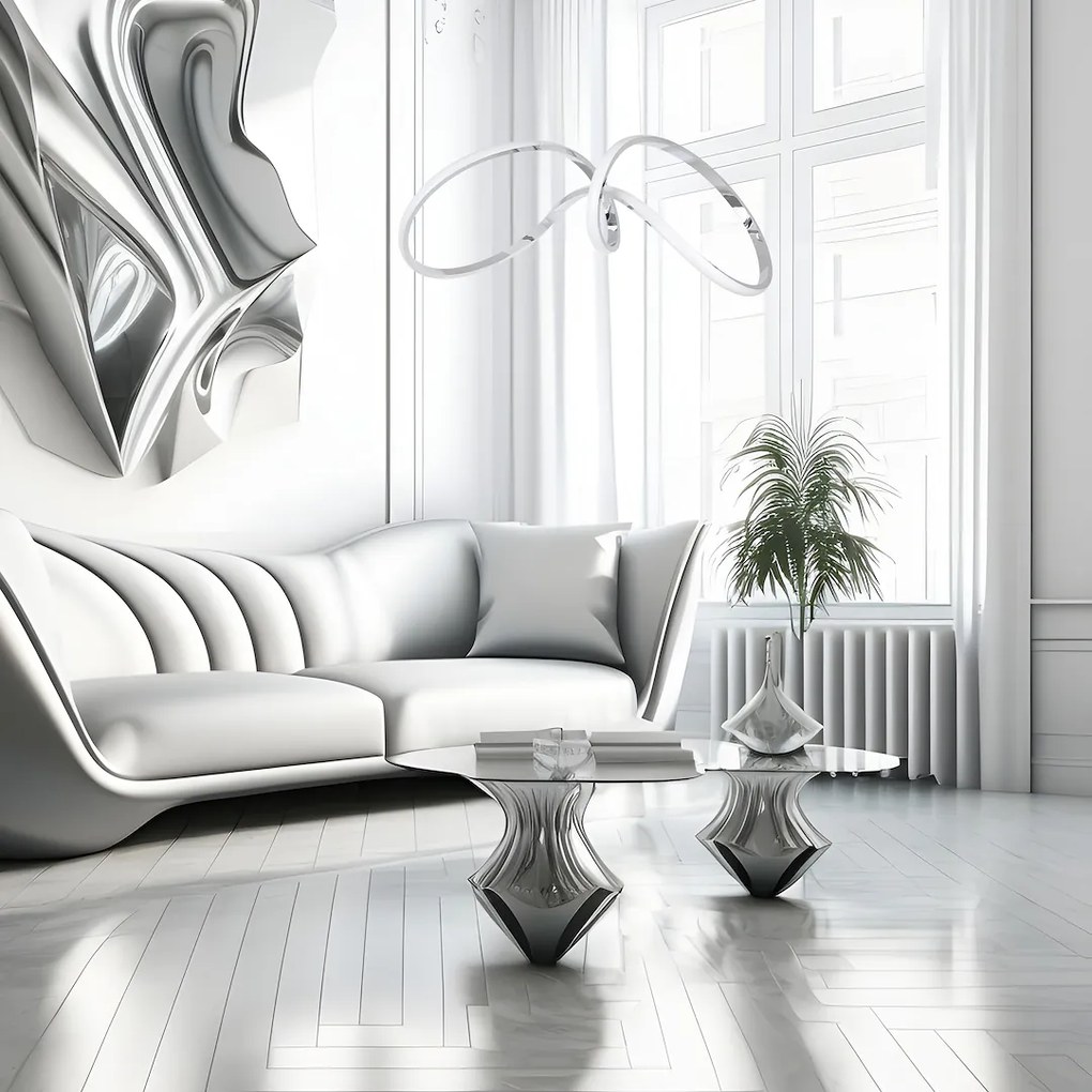 Závesné LED svietidlo Tesoro, 1x LED 48w, 4000k, ch