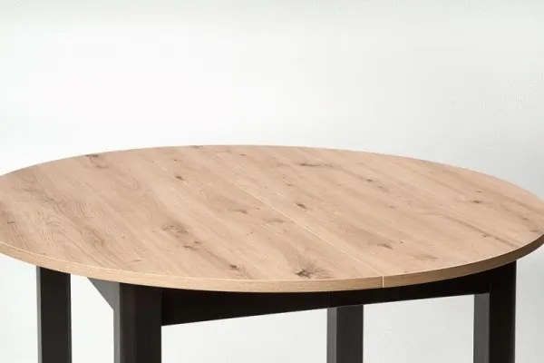 Jedálenský rozkladací stôl Rigo 102/142 cm dub artisan/čierny