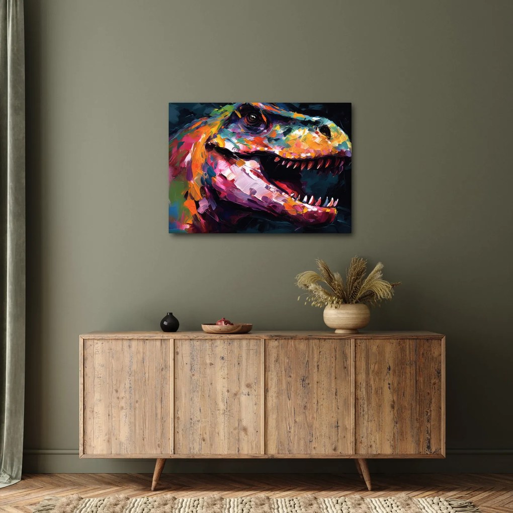 Obraz - Dinosaurus, maľba (70x50 cm)