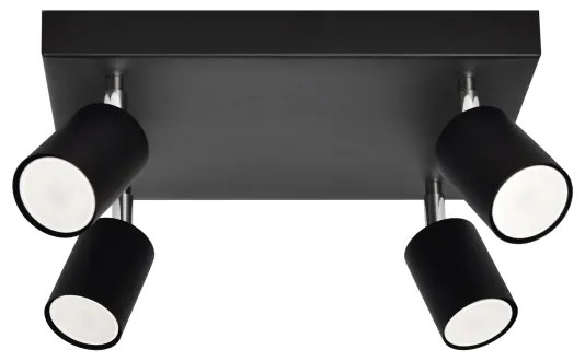 LED Bodové svietidlo TUNE 4xGU10/4,8W/230V čierna