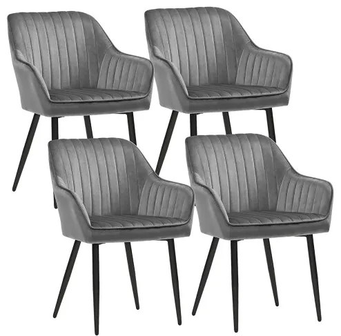 Set štyroch jedálenských stoličiek LDC087G03-4 (4 ks)