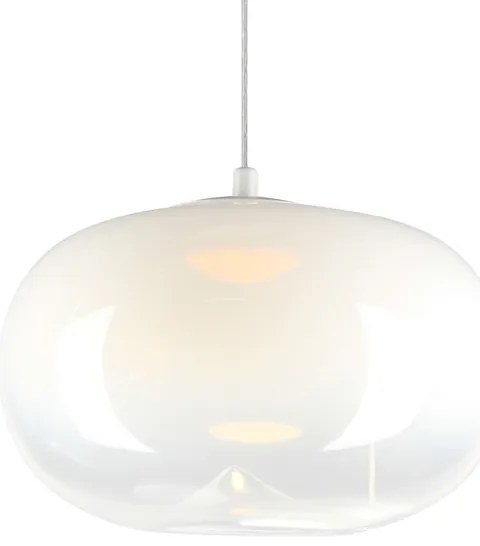 LED Luster na lanku VASO LED/4W/230V pr. 18 cm biela