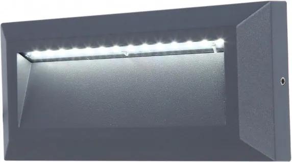Lutec HELENA 5191602118 led vonkajšie nástenné svietidlá  tmavošedý   hliník   Seoul 2835   400 lm  4000 K  IP54   A+