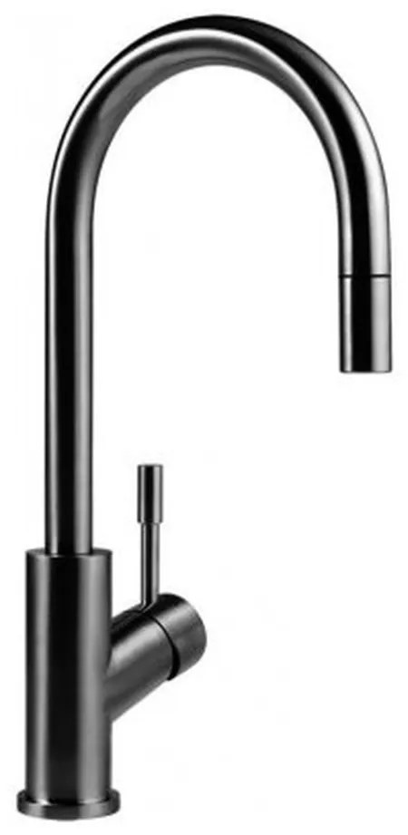 Villeroy & Boch Umbrella Flex - Drezová batéria stojanková s výsuvnou sprchou, antracit 92540005
