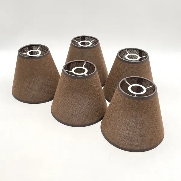 Brilagi - LED  Prisadený luster ANTHONY 5xE14/40W/230V dub/hnedá