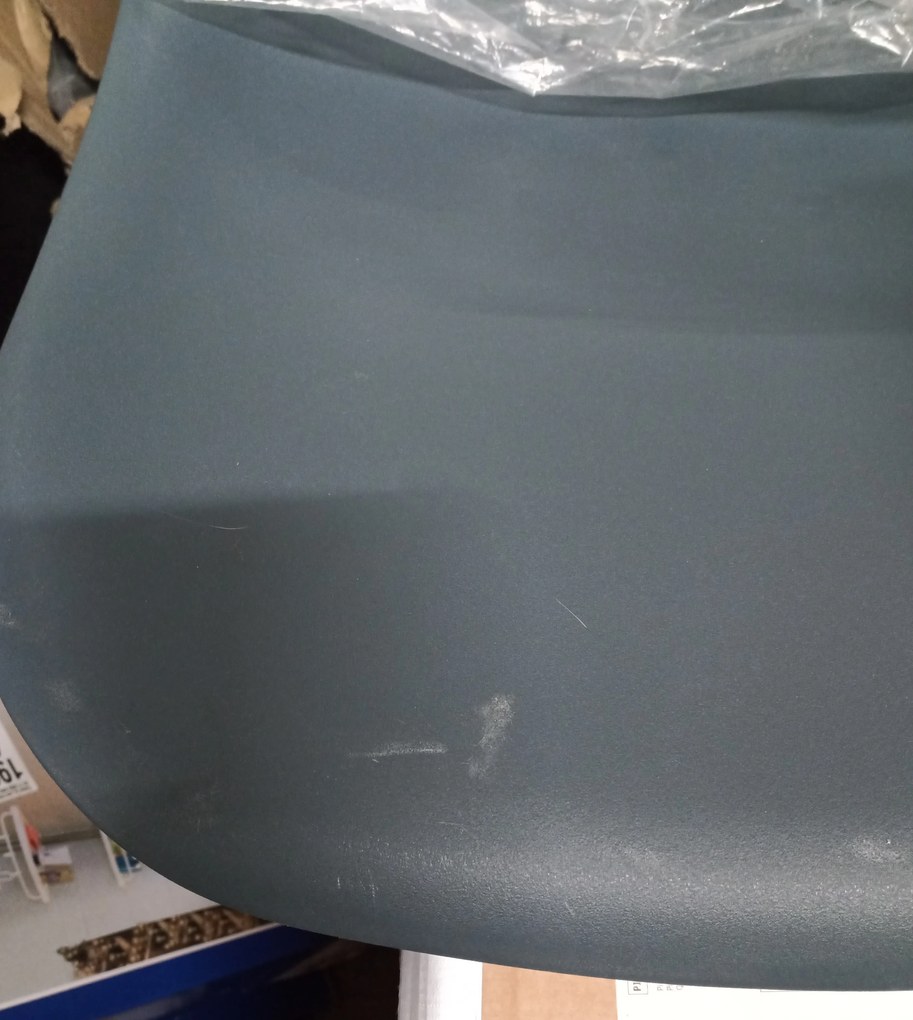 AKCIA Bridlicovo sivá stolička OSAKA s čiernymi nohami II. akosť