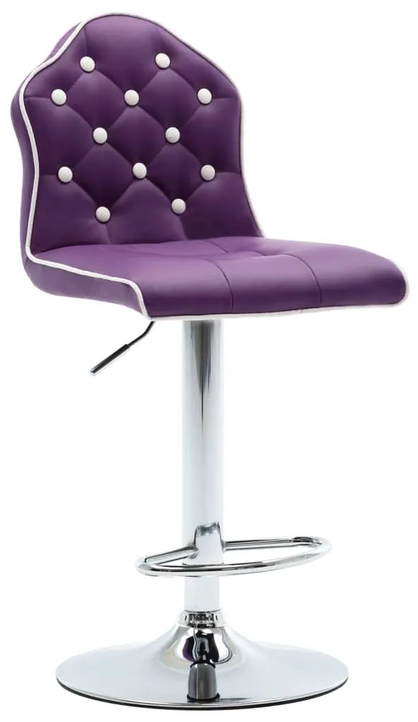 vidaXL Barová stolička, fialová, umelá koža