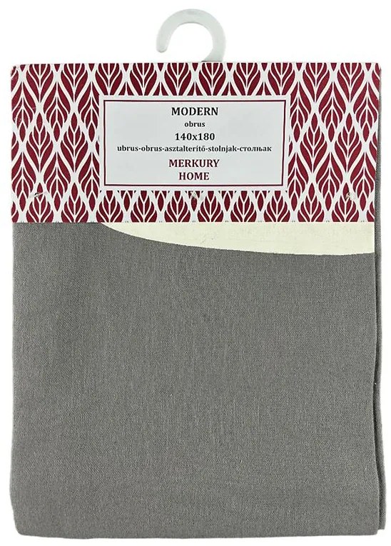 Bavlnený obrus MODERN šedý 140x180