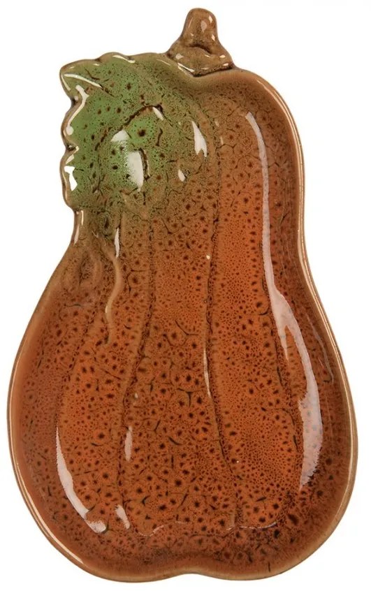 Dekoračný keramický tanierik v tvare tekvice Retro Uniq - 17*10*2 cm