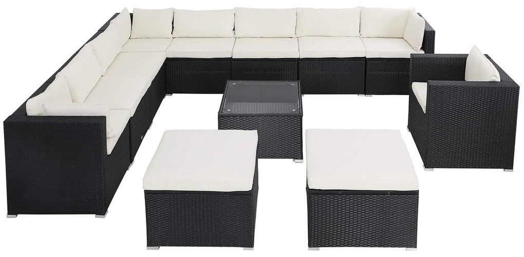 InternetovaZahrada Záhradná ratanová zostava Agen II