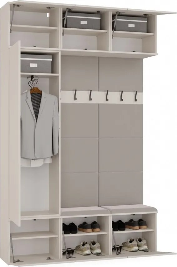 Předsíňová stěna Haga II 150 cm kašmír