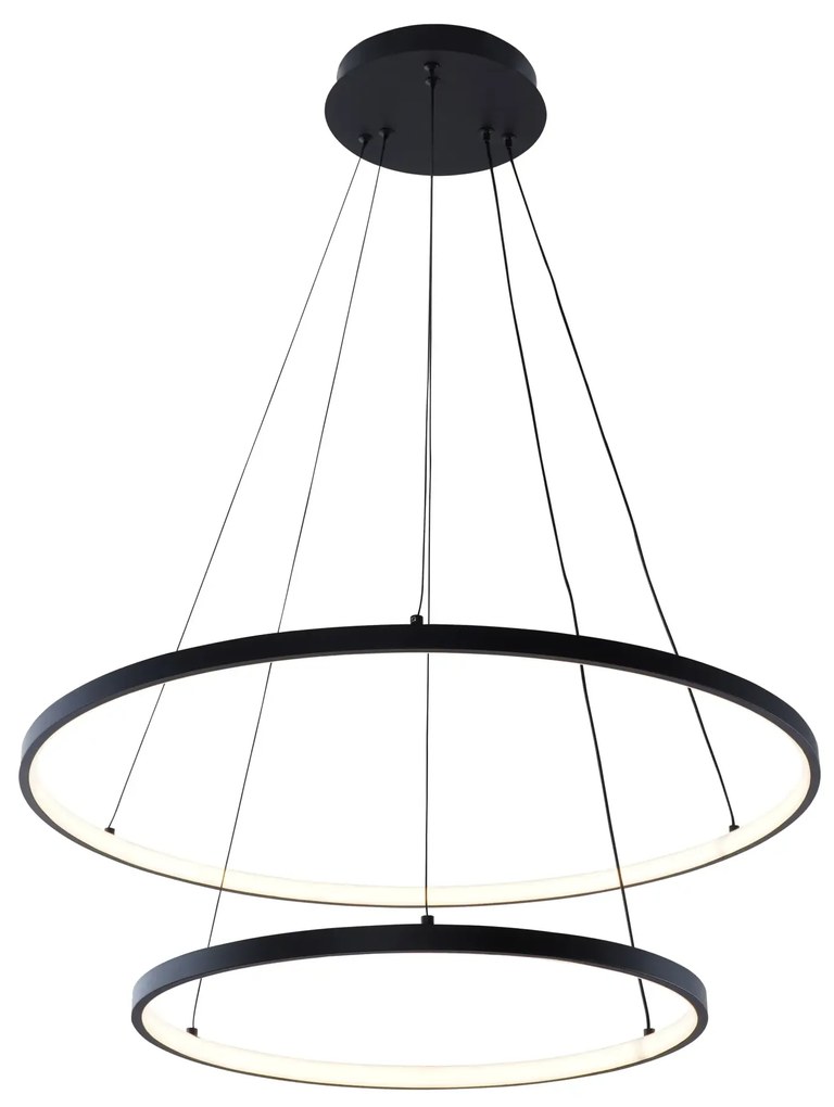 Moderný LED luster Breno 2 60 čierna