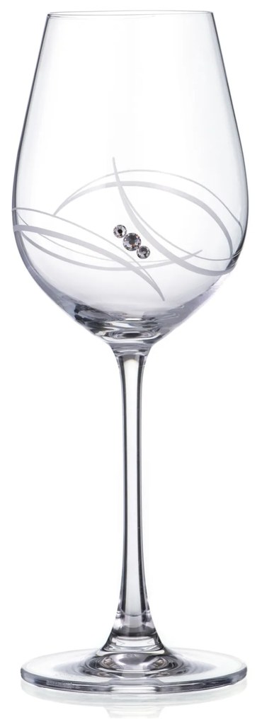 Diamante poháre na biele víno Atlantis Epitome s kryštálmi Swarovski 400 ml 6KS