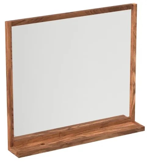 furniture-nabytek.cz - Masívne zrkadlo Sydney z akáciového dreva, lakované, hnedé – 93×15×75 cm