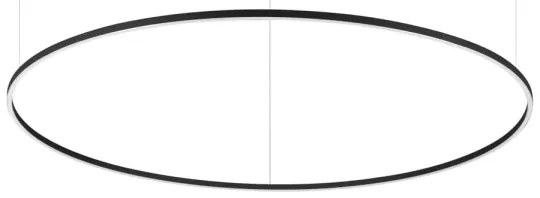 Ideal Lux - LED luster na lanku ORACLE SLIM LED/83W/230V 4000K pr. 150 cm čierna