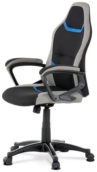 Autronic BONTEC Herné stoličky, hojdací mechanizmus, čierna látka, KA-L611 BLUE Farba: Ružová