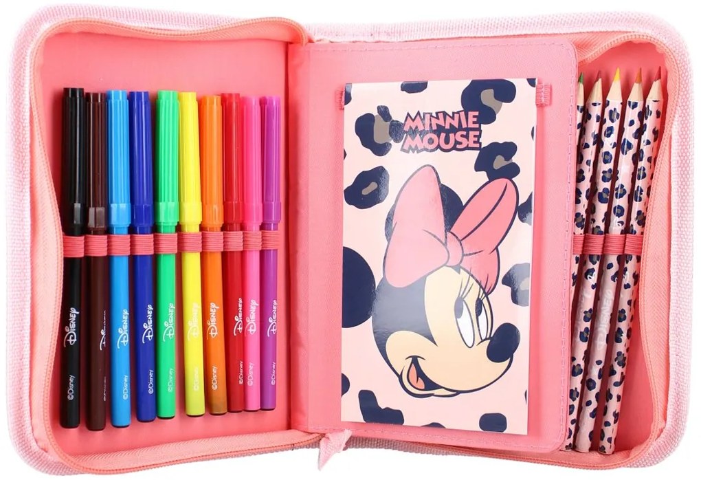 Vybavený školský peračník Minnie Mouse - Disney - 27 dielov