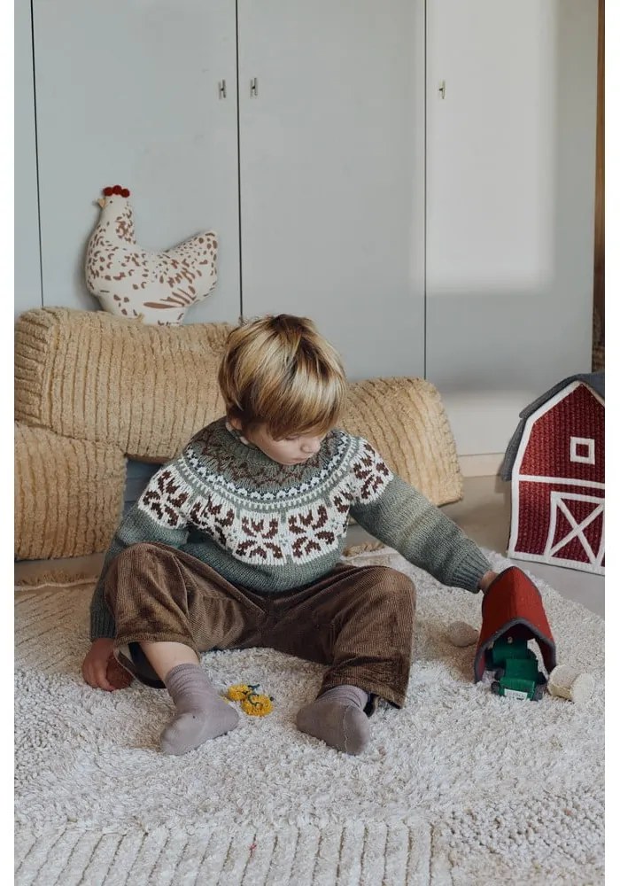 Detský sedací vak v horčicovej farbe Haystack – Lorena Canals