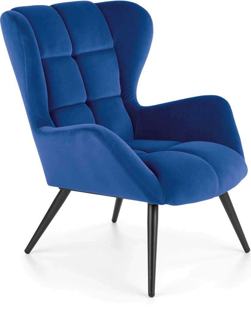 Relaxačné kreslo Tawanna (tmavomodrá). Vlastná spoľahlivá doprava až k Vám domov. 1039531