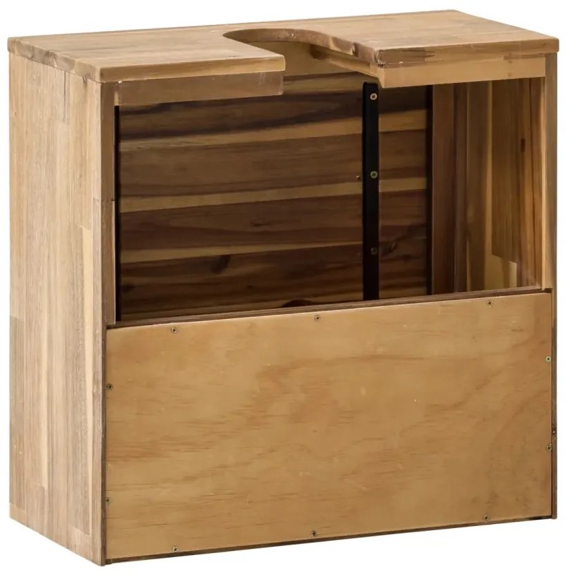 furniture-nabytek.cz - Masivní skříňka pod dřez Jolo z akácie, lakovaná, hnědá
