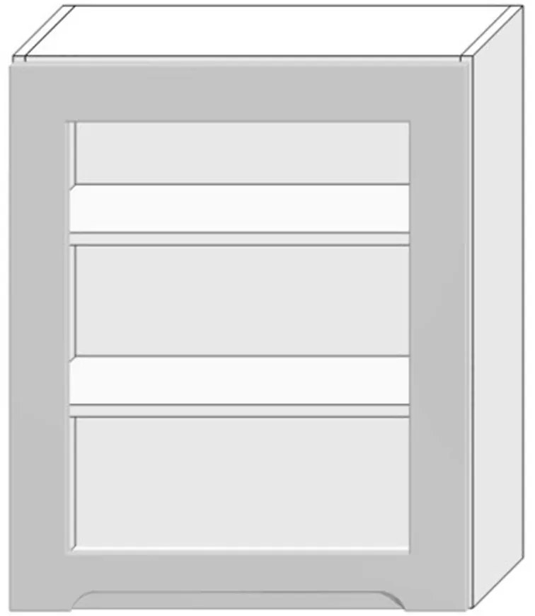 Skrinka do kuchyne Zoya Ws60 Pl svetlo šedá mat/biely