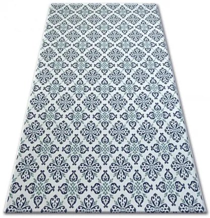 Koberec COLOR 19246/969 SISAL Kvety biely