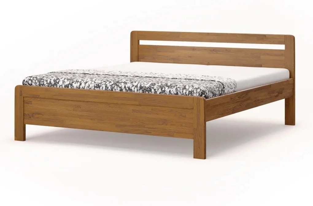 BMB KARLO KLASIK - masívna dubová posteľ 160 x 200 cm, dub masív
