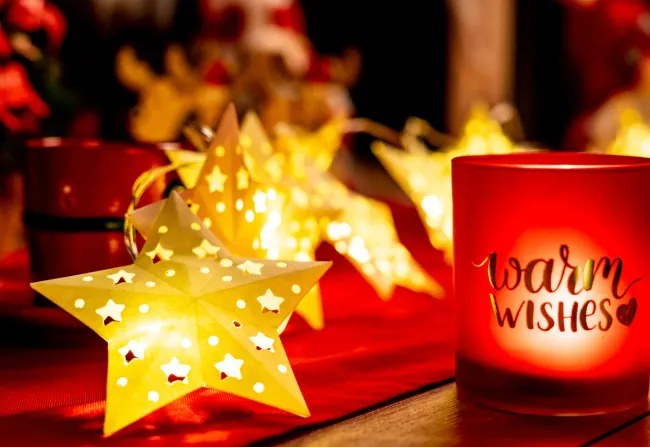 LED girlanda CD008 papierové hviezdy