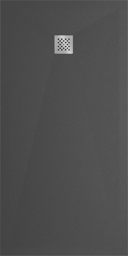 Mexen Stone+, obdĺžniková vanička z minerálneho kompozitu 180 x 90 cm, antracitová, 44719018