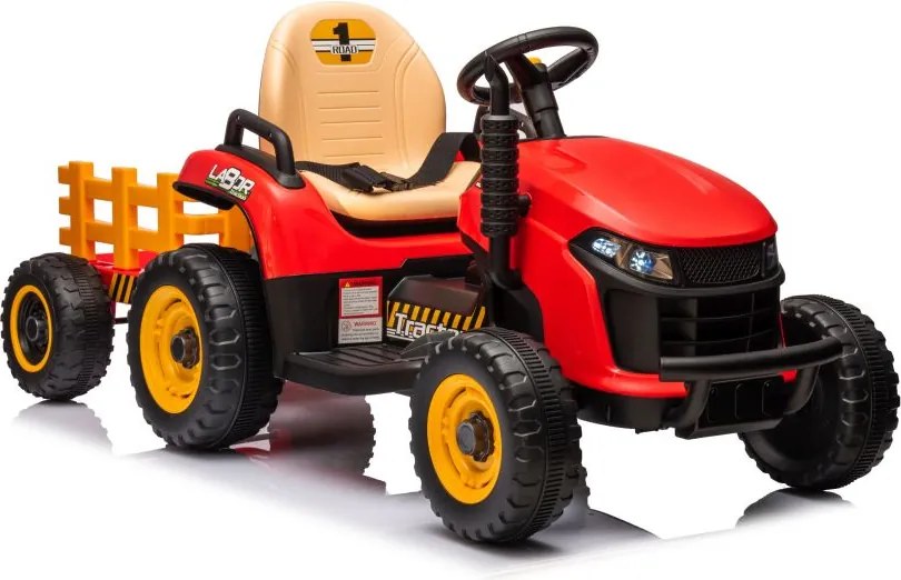 LEAN CARS Elektrický traktor BBH-030 červený