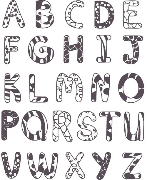 Detské pečiatky StampoMinos - Abeceda veľká