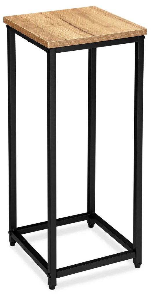 Kvetinový stojan Loft Arben 60 cm čierny/dub Craft