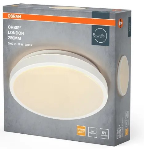 Osram - LED stropné svietidlo ORBIS LONDON LED/16W/230V pr. 28 cm biela