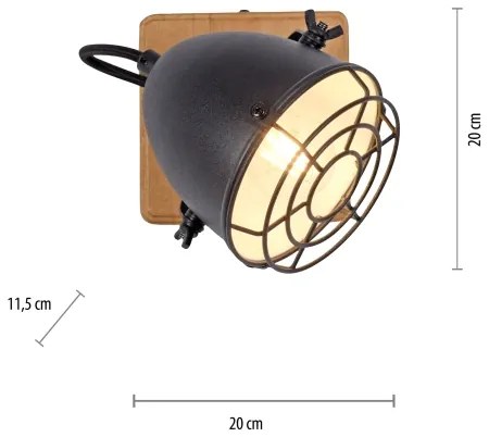 Leuchten Direkt 15171-18 - Nástenné bodové svietidlo BEETLE 1xE14/10W/230V