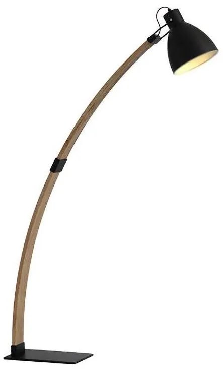 Stojacia lampa 1xE27/60W/230V jaseň/čierna