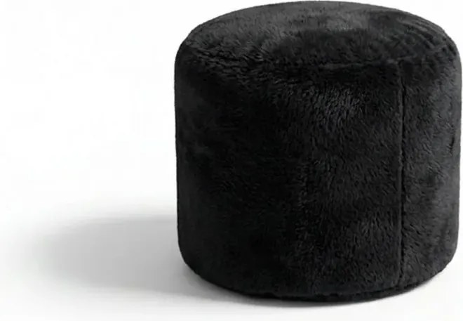 Sablio Taburetka Circle SOFTY - Midnight Black - 38x48 cm