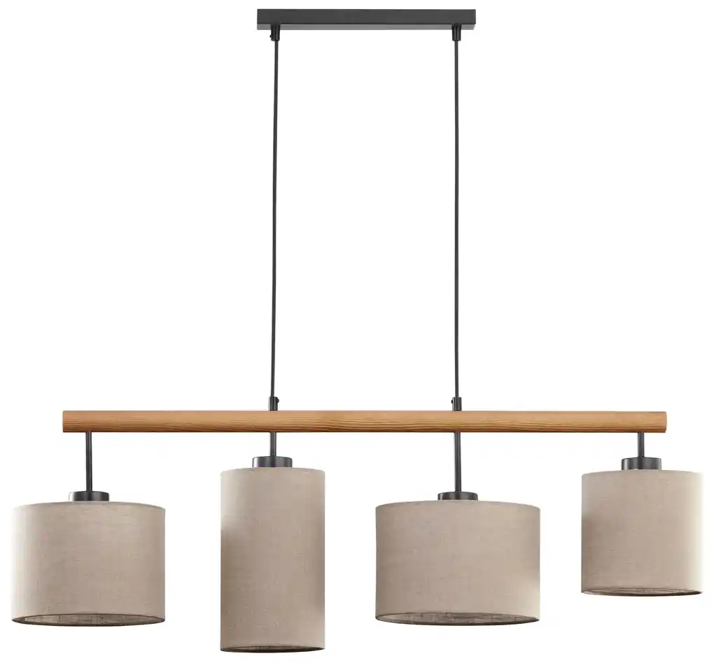TLG Závesné moderné osvetlenie nad jedálenský stôl DEVA, 4xE27, 60W, béžové  | BIANO