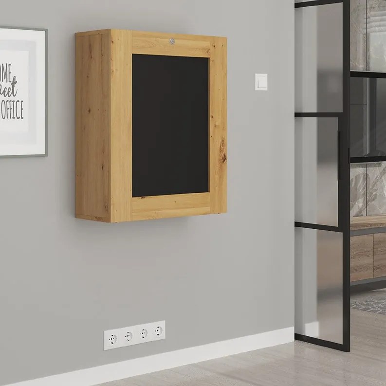 Rozkladací PC stolík Till (dub artisan + čierna). Akcia -21%. Vlastná spoľahlivá doprava až k Vám domov. 1124835